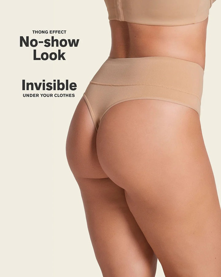 Leonisa® 92041 High-Waisted Seamless Shaper Thong Panty