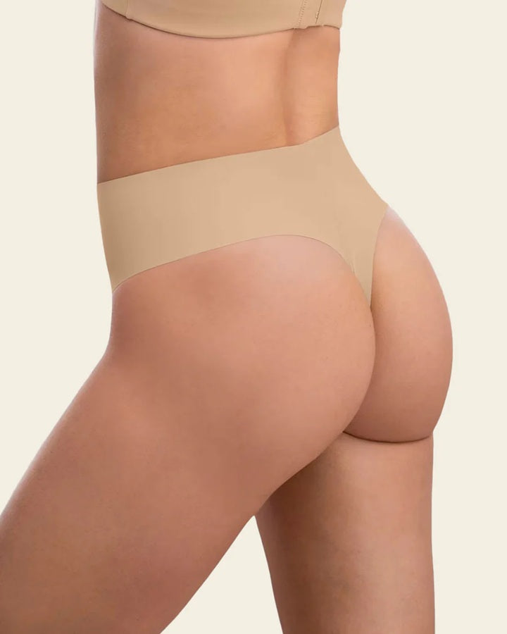 Leonisa® 92066 High-Waisted Invisible Microfiber Thong Panty