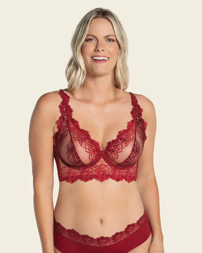 Leonisa® 11967 Sheer Lace Bralette with Underwire