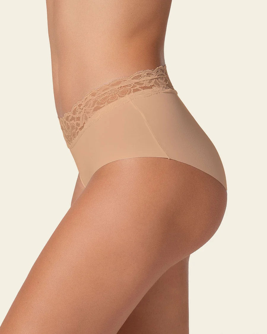 Leonisa® 12960 Ultra Light Lace Trim Hipster Panty