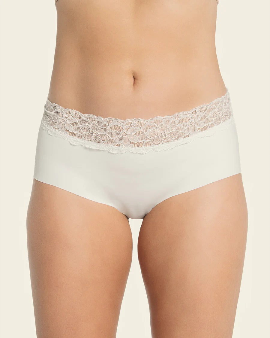 Leonisa® 12960 Ultra Light Lace Trim Hipster Panty