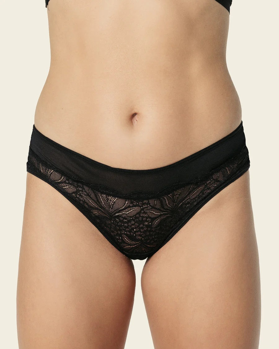 Leonisa® 12964 Mid-Rise Sheer Lace Panty