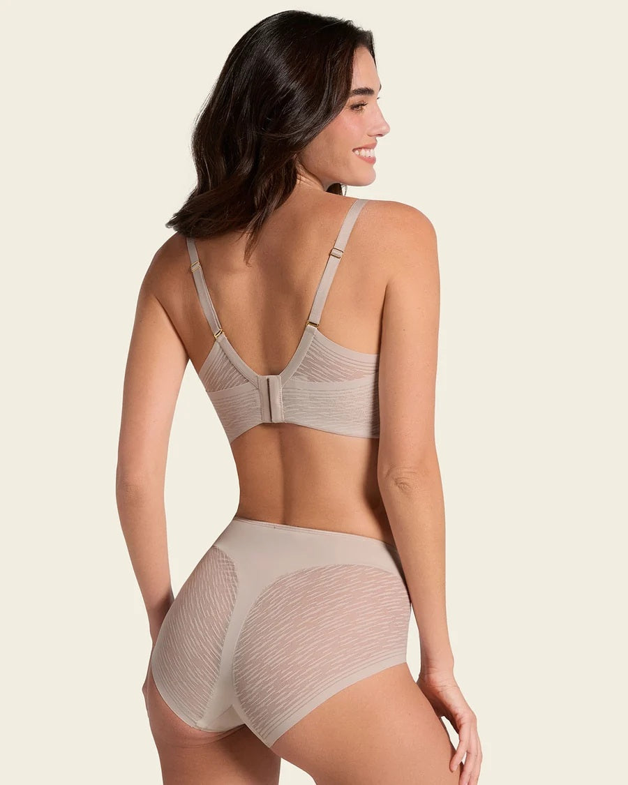 Leonisa® 12984 High-Waisted Sheer Lace Shaper Panty