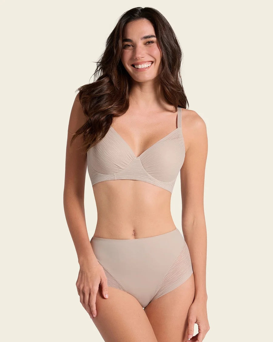 Leonisa® 12984 High-Waisted Sheer Lace Shaper Panty