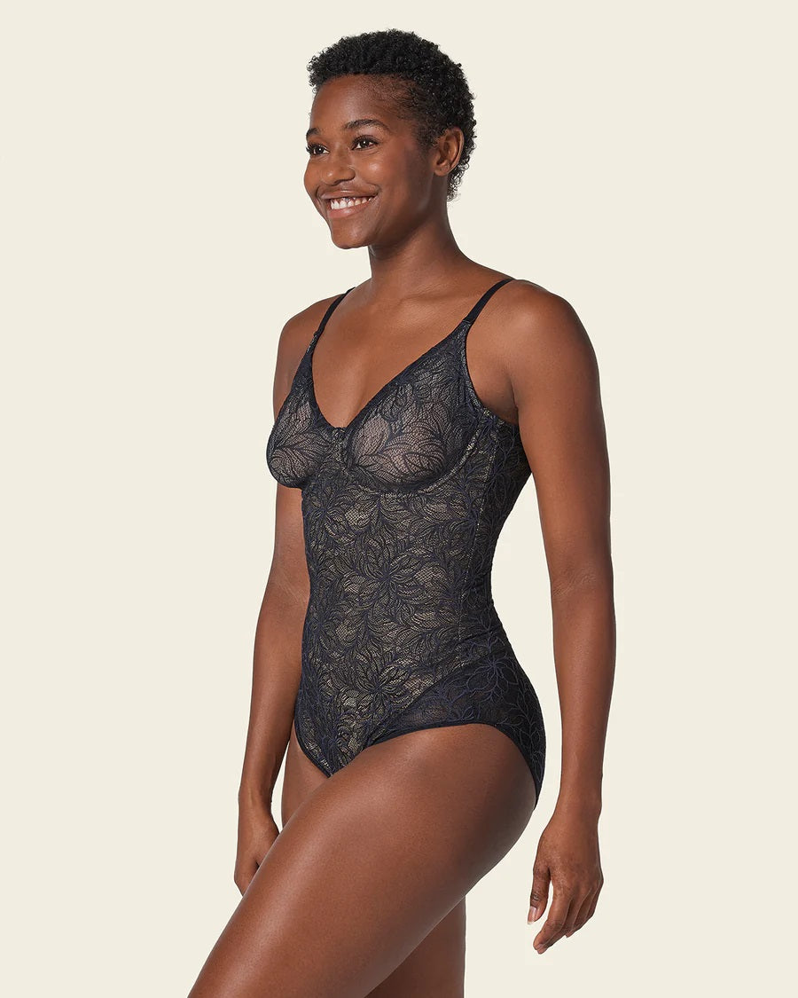 Leonisa® 18512 Underwire Shaping Lace Bodysuit