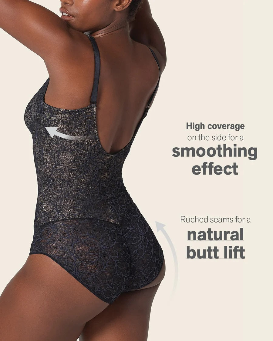 Leonisa® 18512 Underwire Shaping Lace Bodysuit