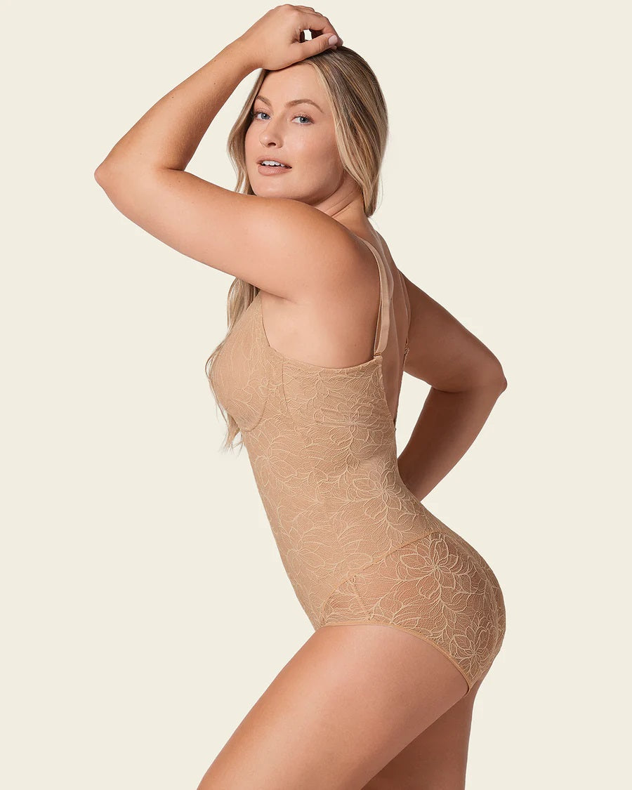 Leonisa® 18512 Underwire Shaping Lace Bodysuit