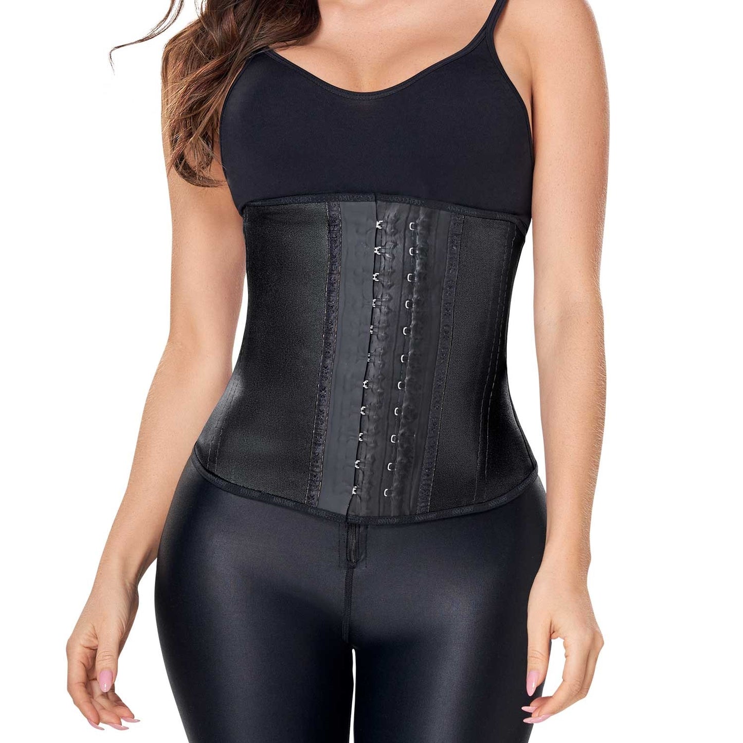 Ann Chery® 2038 Metallic 2 Hooks Latex Waist Trainer Cincher