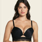 Leonisa® 91040 Front Cutout Demi-Cup Double Push Up Bra