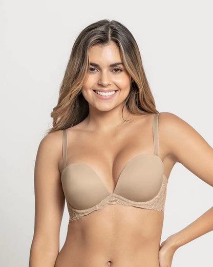 Leonisa® 91043 The 3D Bra: Triple Push-Up Plunge Bra