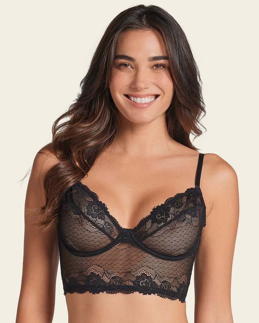 Leonisa® 91078 All Sheer Lace Bustier Bra