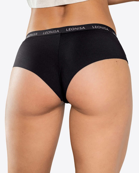 Leonisa® 92012x3 3-Pack Contrast Waistband Soft Cheeky Panties