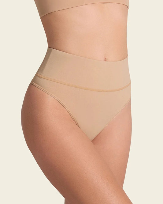 Leonisa® 92041 High-Waisted Seamless Shaper Thong Panty