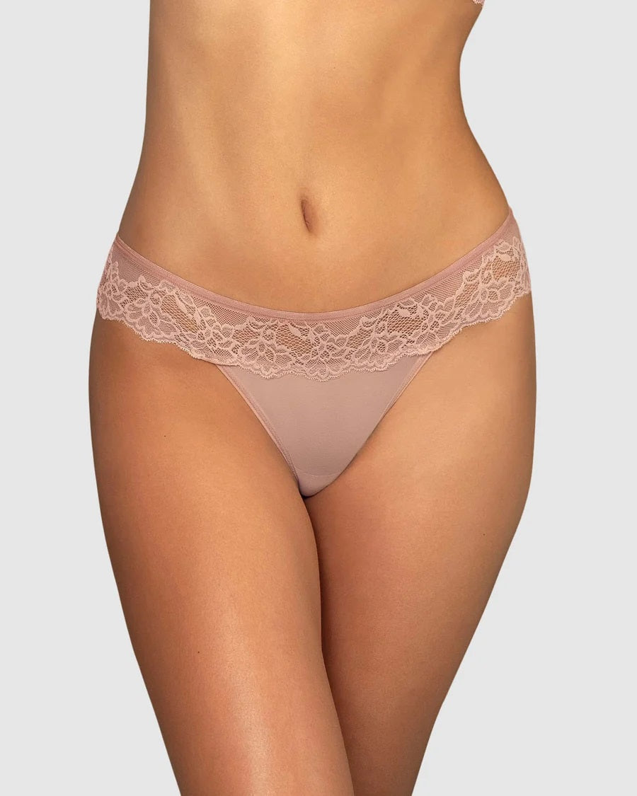 Leonisa® 92057 Sheer Lace Low Rise Cheeky Knicker