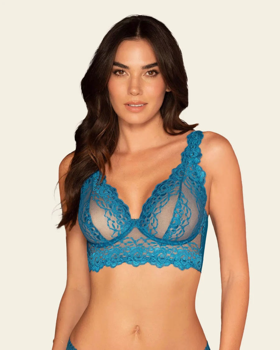 Leonisa® 11967 Sheer Lace Bralette with Underwire