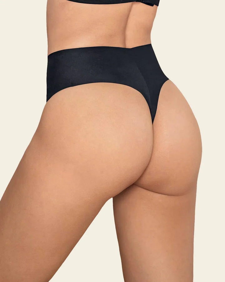 Leonisa® 92066 High-Waisted Invisible Microfiber Thong Panty