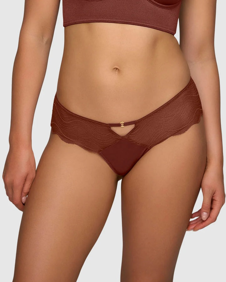 Leonisa® 92084 Cheeky Panty with Decorative Front Eyelet