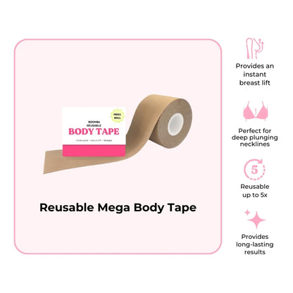 Boomba® B20 - REUSABLE Body Tape MEGA 7.5cm x 6.5m