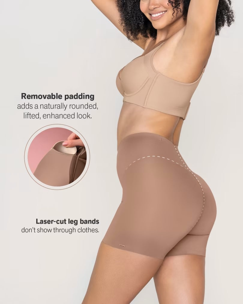 Leonisa® 12889 Undetectable Padded Butt Lifter Shaper Short