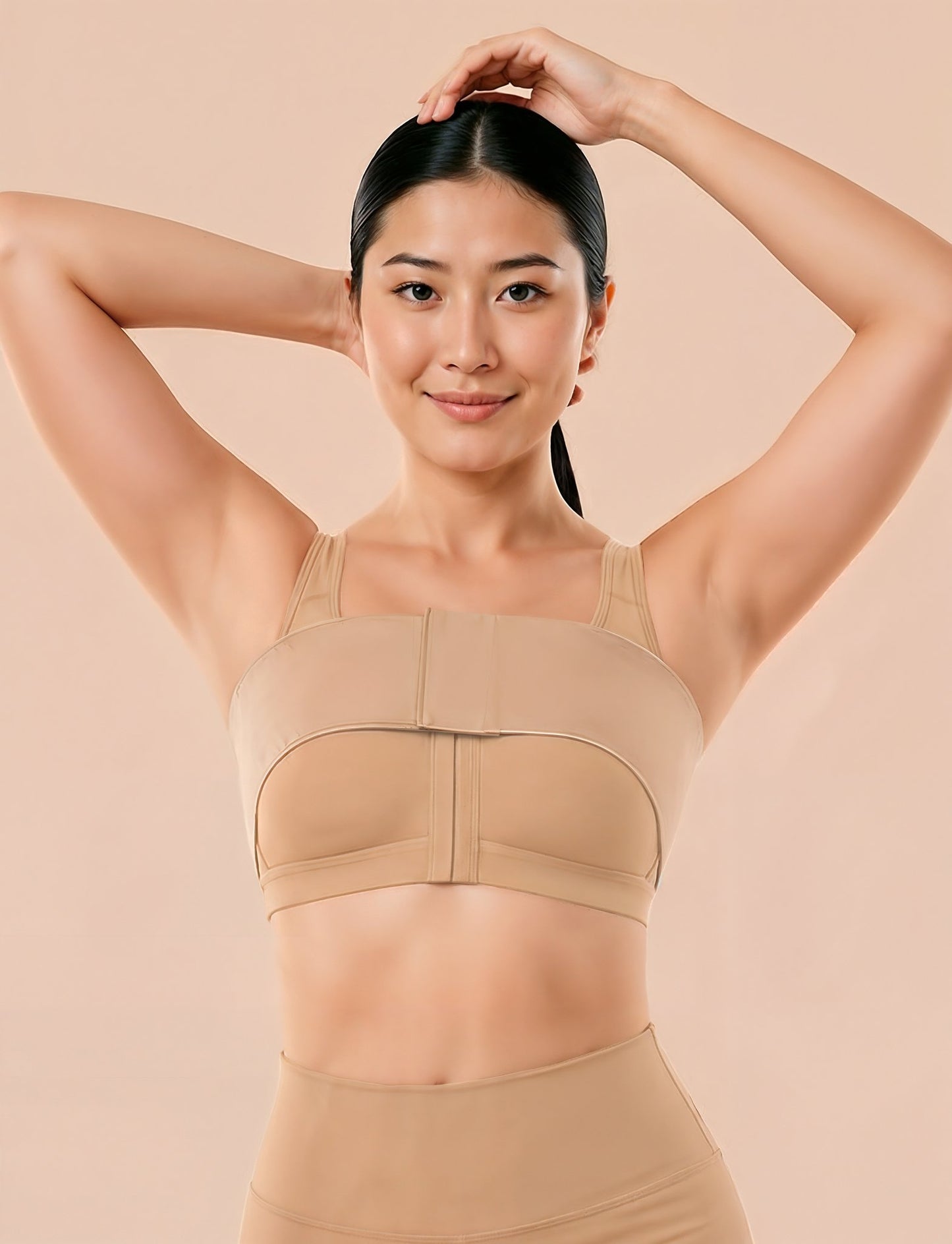 "RECOVERY Bundle" Bra + Compression Wrap - Golden Beige