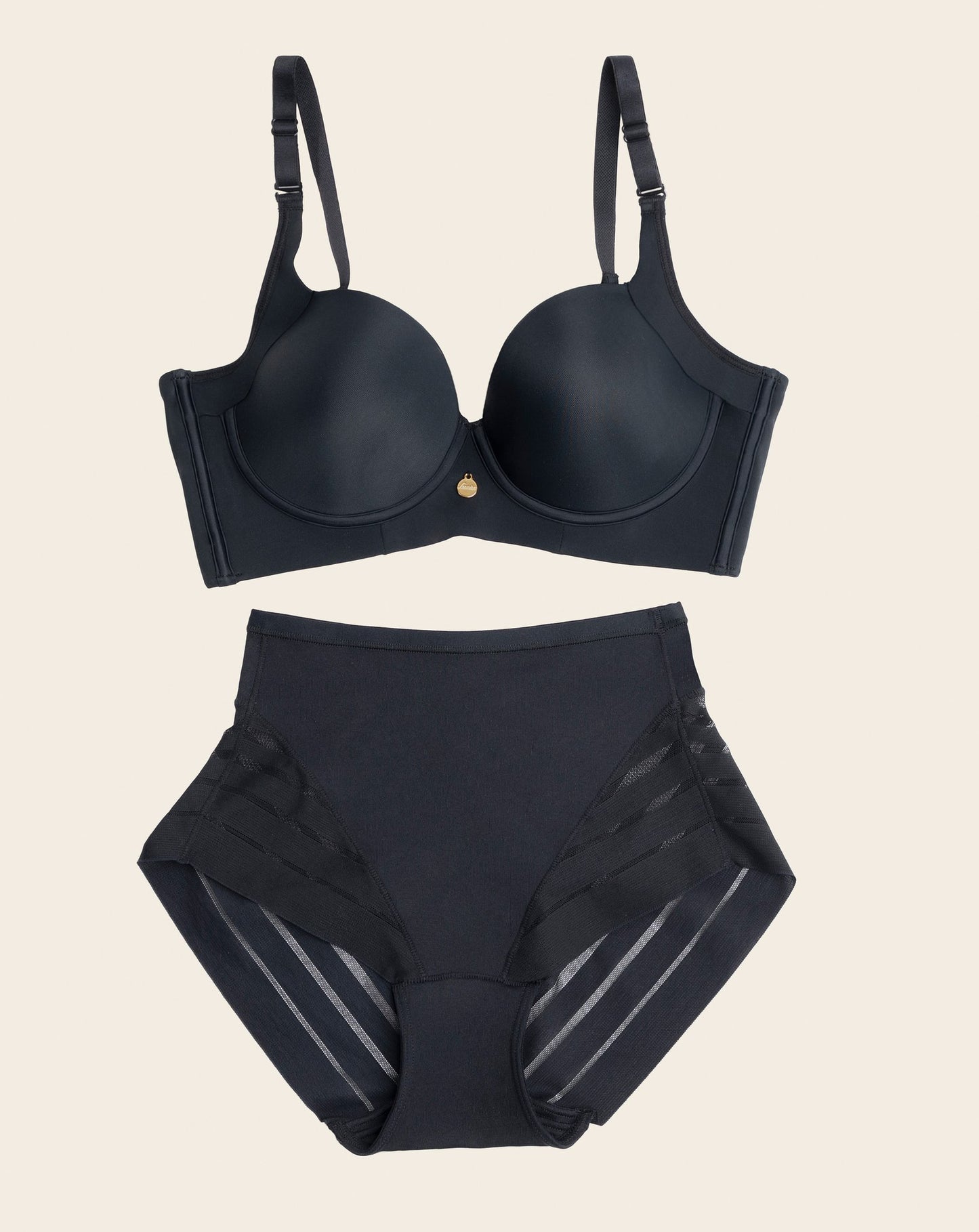 "THE DREAM DUO" Bra & Panty - Black