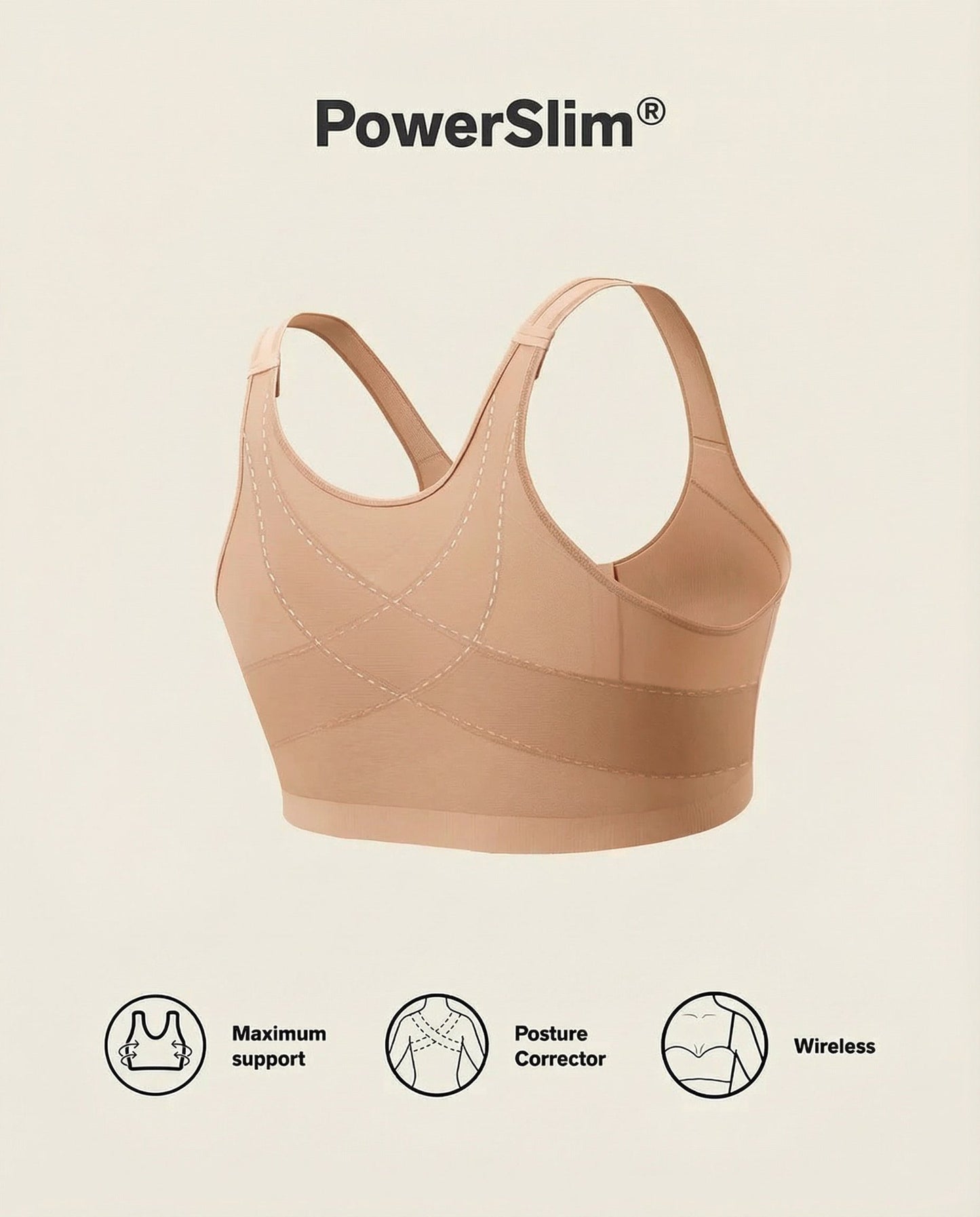 "RECOVERY Bundle" Bra + Compression Wrap - Golden Beige